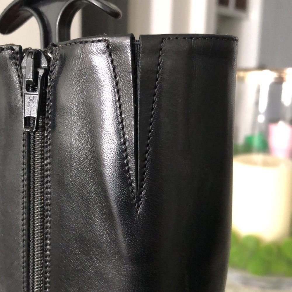 5F Bergdorf Goodman Crisscross Leather Boots - Picture 9 of 9